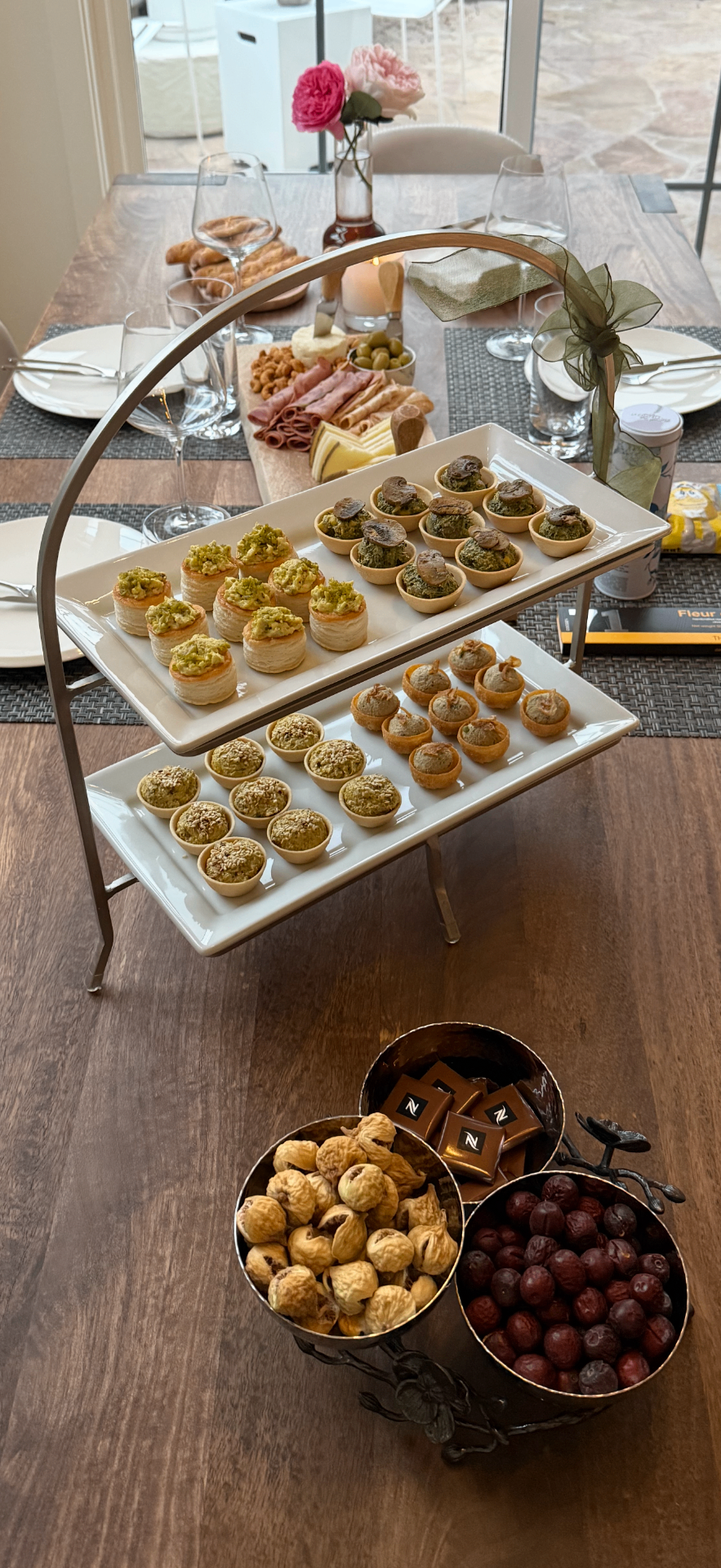 Canapé Tier with Charcuterie