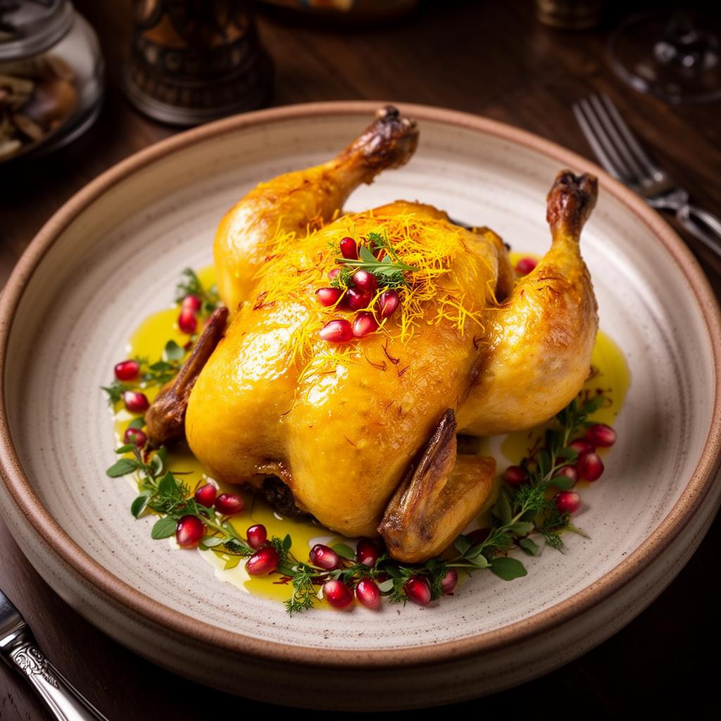 Saffron-Glazed Chicken