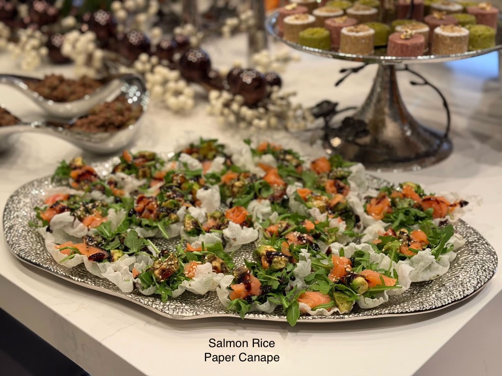 Salmon Rice Paper Canapé